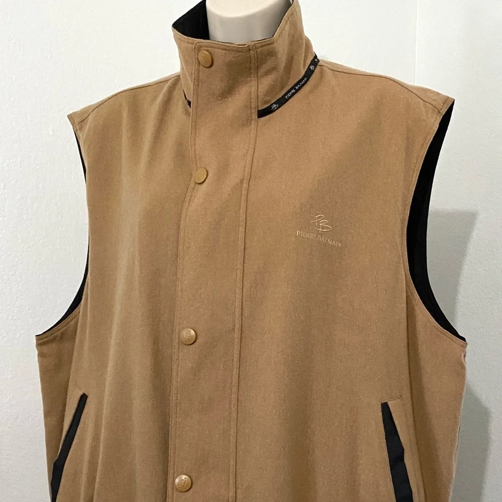 Pierre Balmain Paris Vintage Wool Nylon Reversible Vest